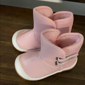 Toddler Girl Rubber Sole Warm Winter Snow Boots